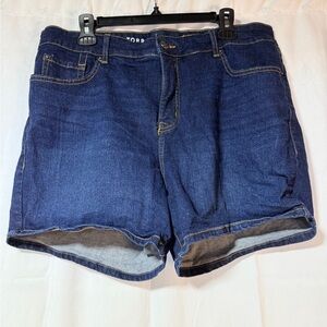 Torrid Dark Blue Jean Shorts